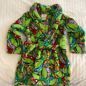 TMNT Bath Robe Toddler Size 2T/3T